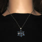 Lovely Blue Winter Snowflake Necklace