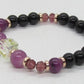 Amethyst and Black Garnet Yoga Bracelet