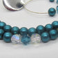 Stunning Indicolite Czech Crystals, Crystal Passion Focal, and Fire-Polish /Blue/Green Beads, Two-Strand, Teal Necklace Set - crafted by Artistry Jewelry