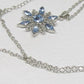 Lovely Blue Winter Snowflake Necklace