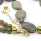 Alluring Mocha & Mint Jasper, Unakite and Hematite Beaded Necklace by Artistry Jewelry