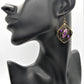 Lovely Bronze and Purple Earrings