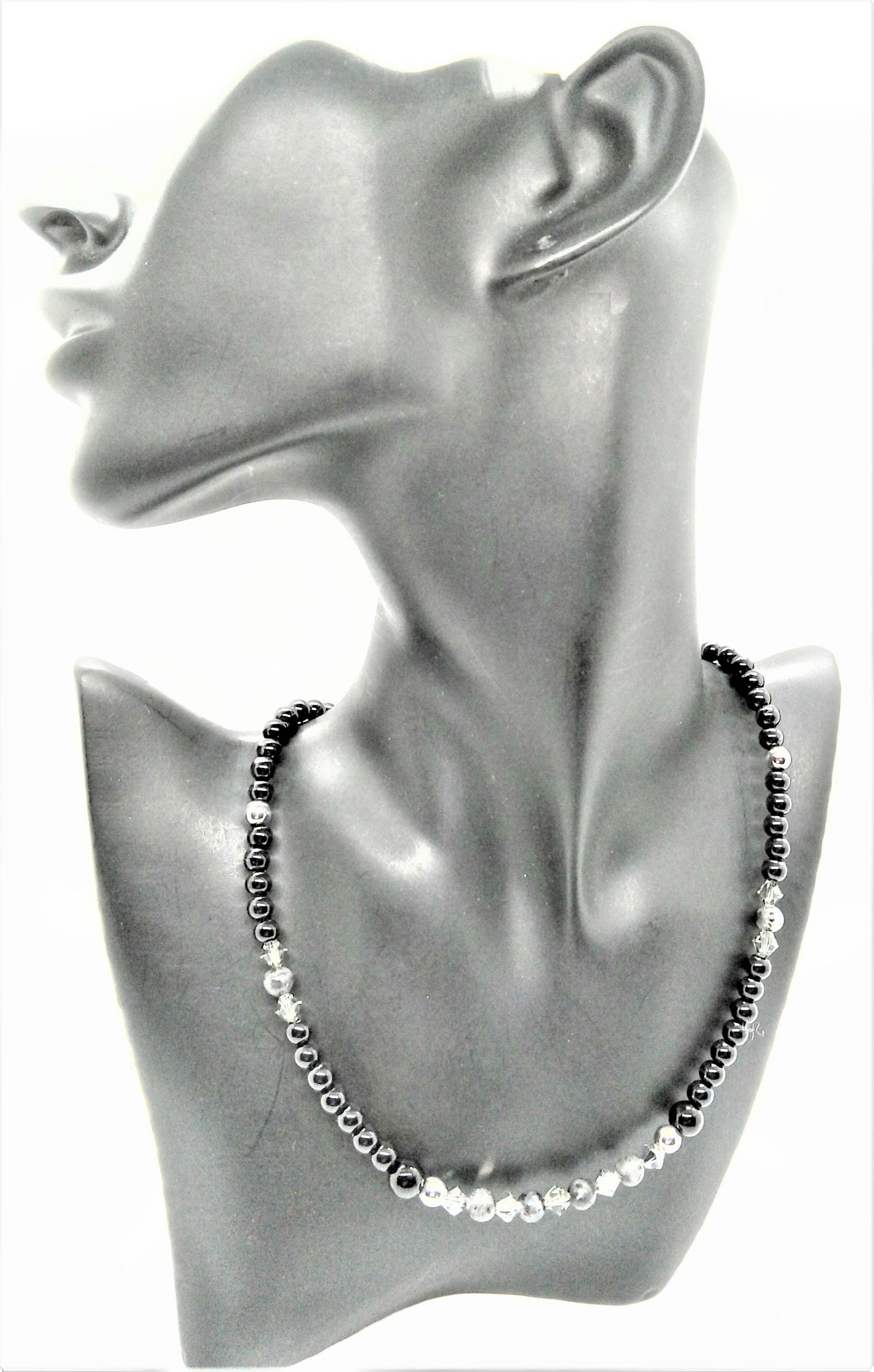 Fabulous Black & Gray Reflection - A  Necklace