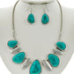 Fabulous Turquoise and Silver Necklace Set