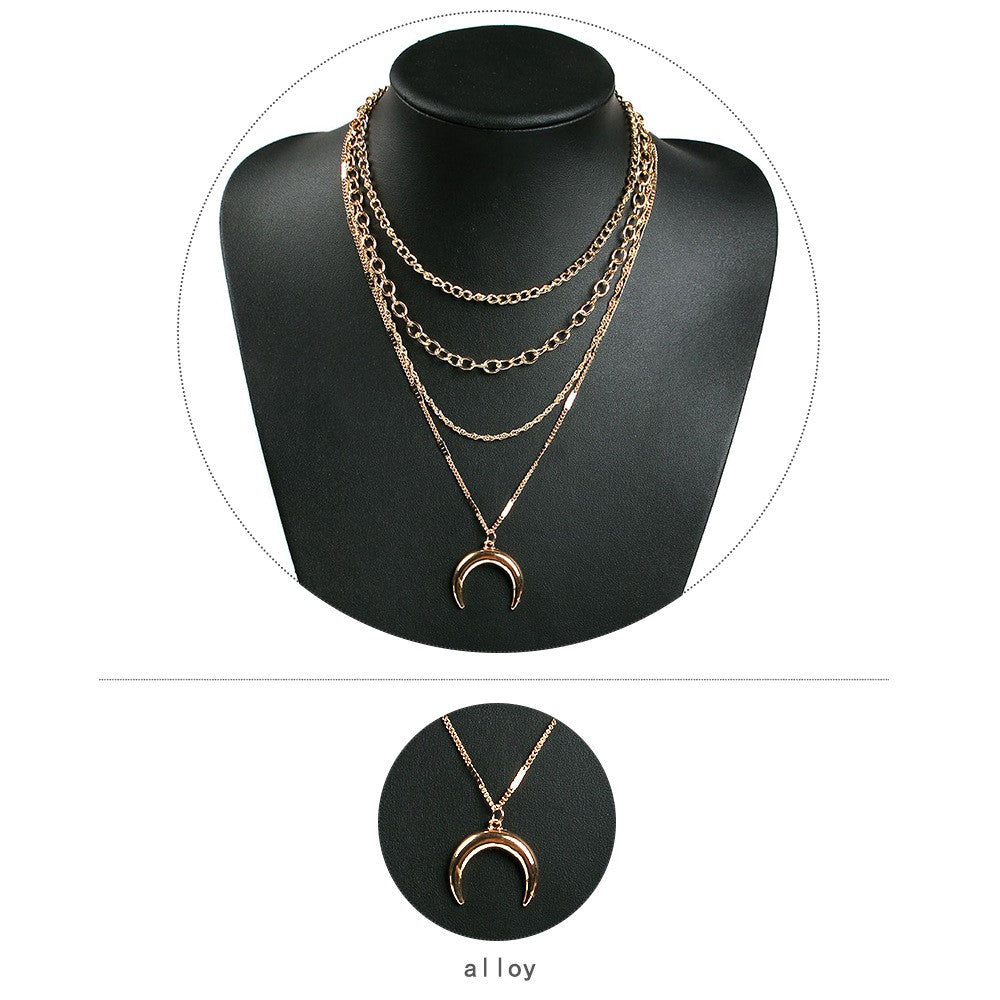 Beautiful Multi-layer Gold Necklace