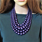 Gorgeous Purple Multi-Strand Necklace Set