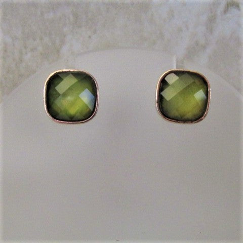 Gorgeous Green Stud Earrings