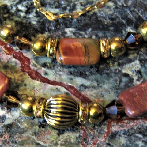 Fabulous Picasso Jasper Princess Necklace Set