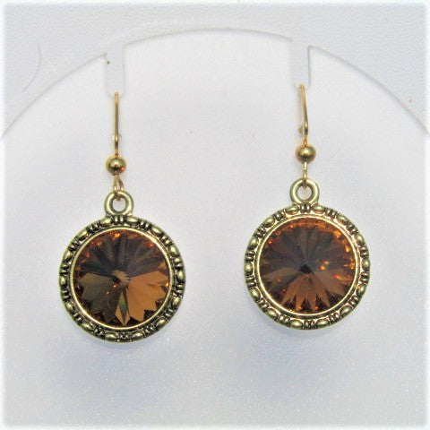 Lovely Smokey Topaz Earrings