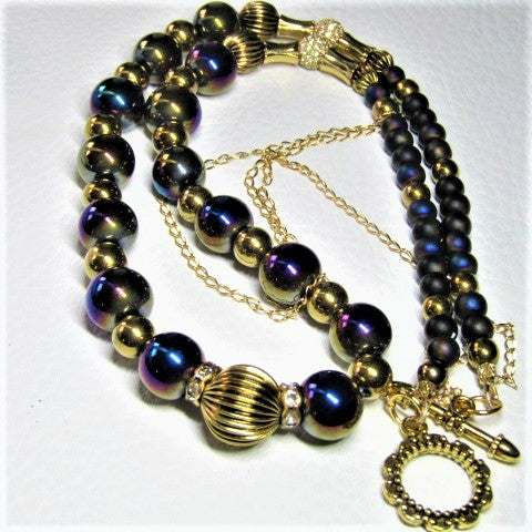 Amazing Purple Dreams Matinee Necklace