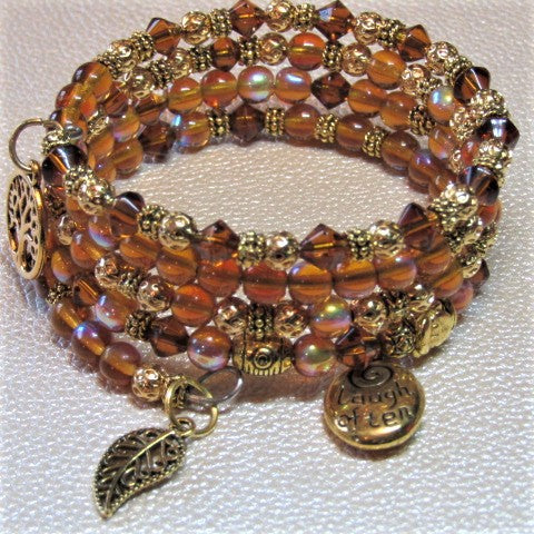 Lovely Sparkles of Brown Bracelet