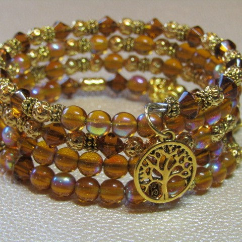 Lovely Sparkles of Brown Bracelet