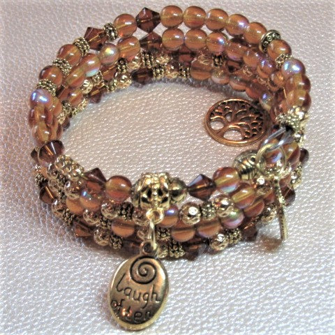 Lovely Sparkles of Brown Bracelet