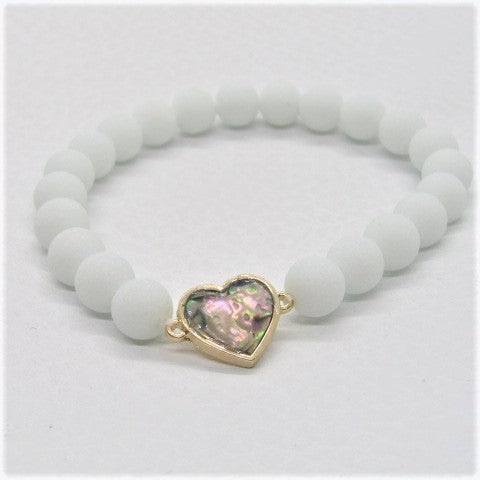 Gorgeous Heart Abalone Bracelet