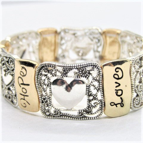Fabulous "Faith Hope and Love" Bracelet