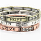 Precious "Love Hope and Faith" Bracelet