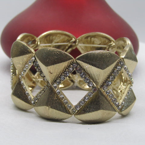Golden Rhinestone Bracelet