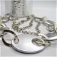 Gold and Silver Chain Look Necklace