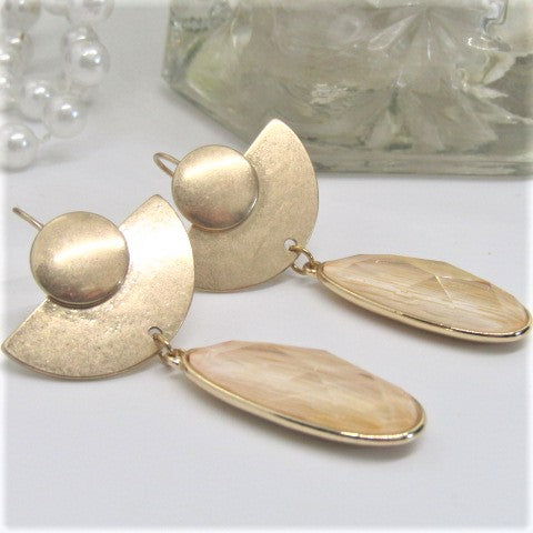 Lovely Elongated Teardrop Earrings