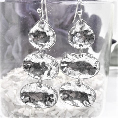 Fabulous Multi Disc Drop Earrings