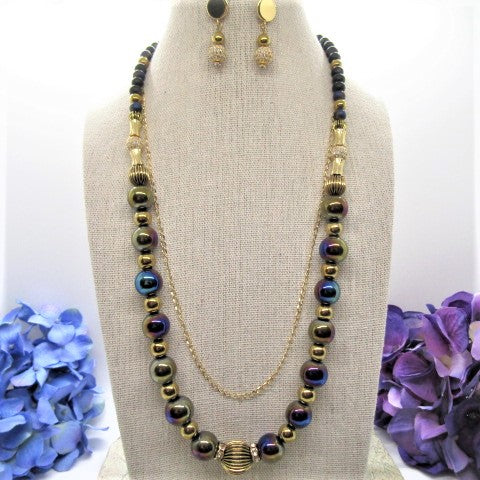 Amazing Purple Dreams Matinee Necklace