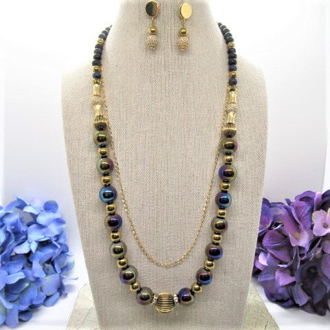 Amazing Purple Dreams Matinee Necklace