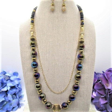 Amazing Purple Dreams Matinee Necklace