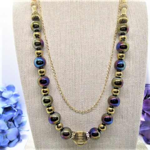 Amazing Purple Dreams Matinee Necklace