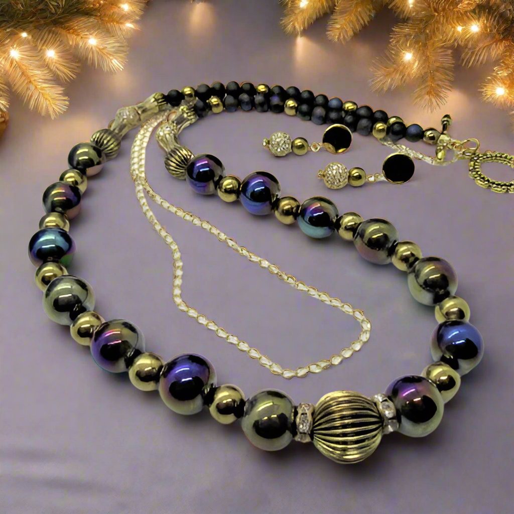 Amazing Purple Dreams Matinee Necklace