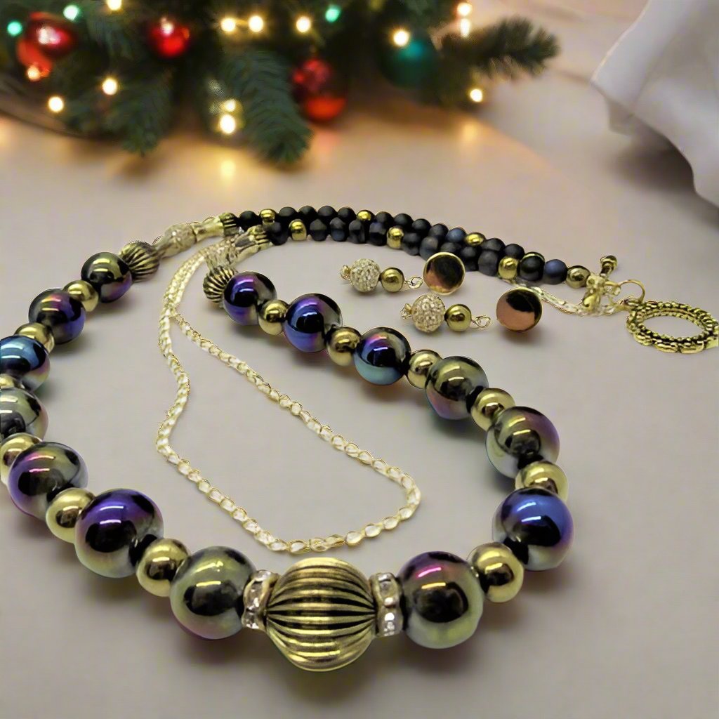 Amazing Purple Dreams Matinee Necklace