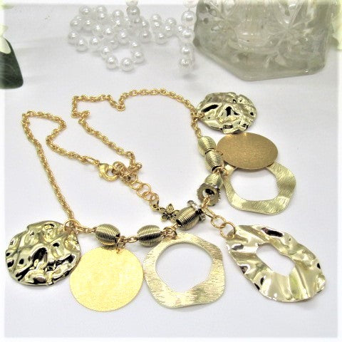 Beautiful Circles of Gold Necklace
