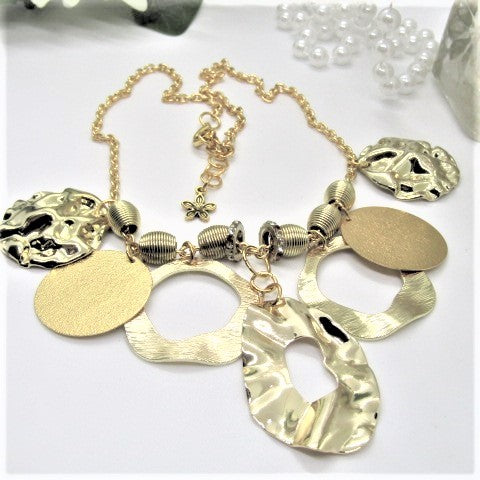 Beautiful Circles of Gold Necklace