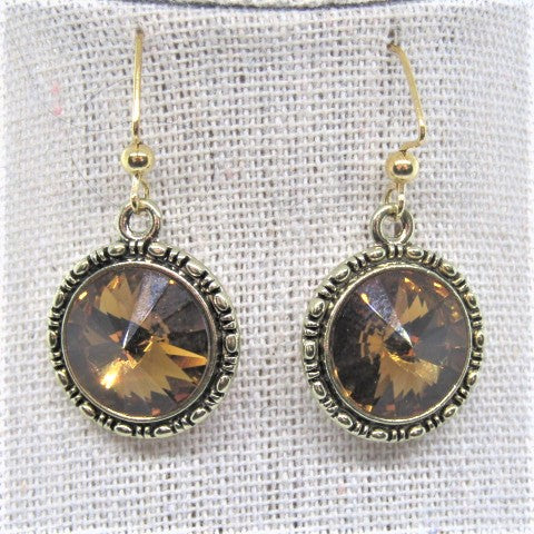 Lovely Smokey Topaz Earrings