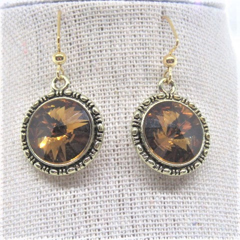 Lovely Smokey Topaz Earrings