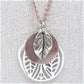 Charming Copper Leaves Necklace Set