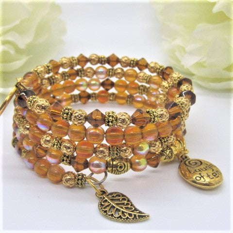 Lovely Sparkles of Brown Bracelet