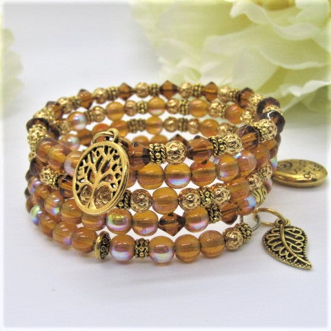 Lovely Sparkles of Brown Bracelet