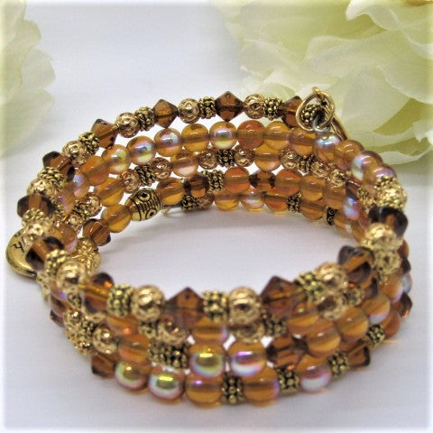 Lovely Sparkles of Brown Bracelet