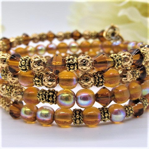 Lovely Sparkles of Brown Bracelet