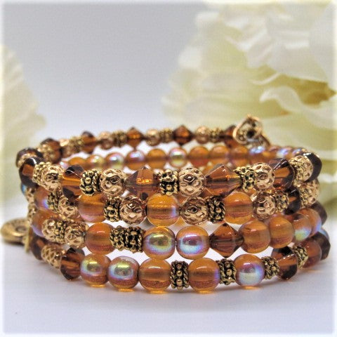 Lovely Sparkles of Brown Bracelet