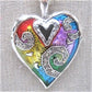 Fabulous Colored Hearts A Necklace Set