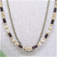 Glamorous Fossil and Chain Matinee Necklace