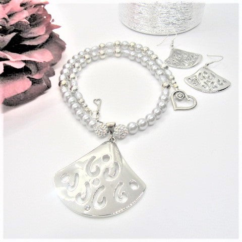 Silver Beauty Necklace Set