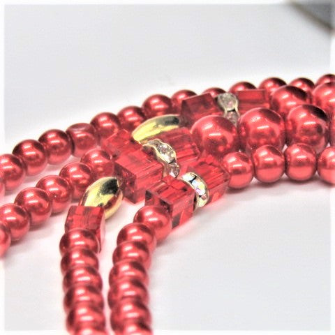 Beautiful Red Crystal Princess Necklace