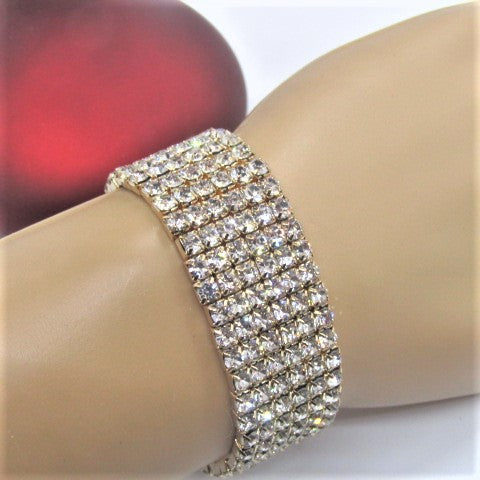 Stunning Gold Rhinestone Bracelet