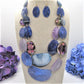 Stunning Blue Multi-Strand Necklace Set