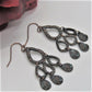 Lovely Patina and Rose Gold Earrings