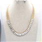 Lovely Rhinestones and Gold Necklace Set