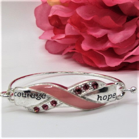 Beautiful "Courage Hope" Crystal Bracelet