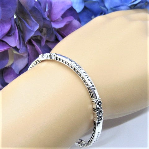 Lovely "Sisters and Friends" Inspirational Bracelet